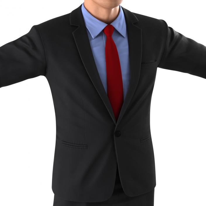 Asian Businessman Rigged 3D model