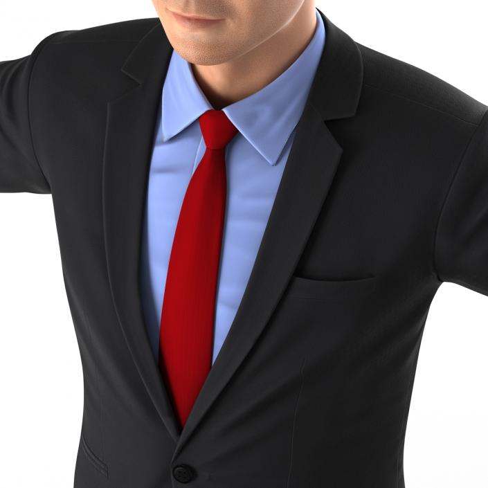 Asian Businessman Rigged 3D model