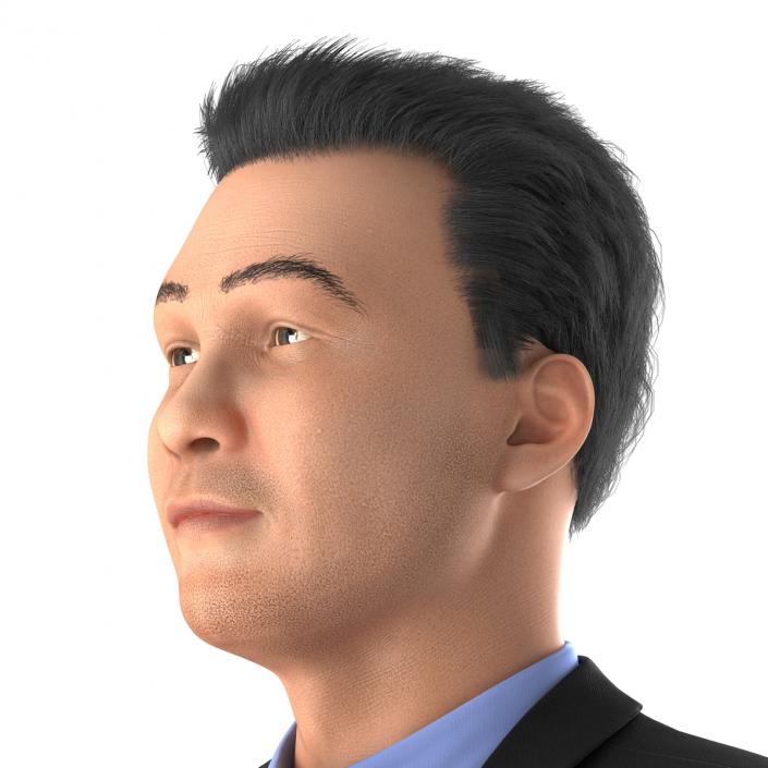 Asian Businessman Rigged 3D model