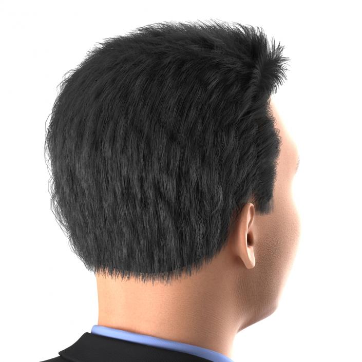 Asian Businessman Rigged 3D model