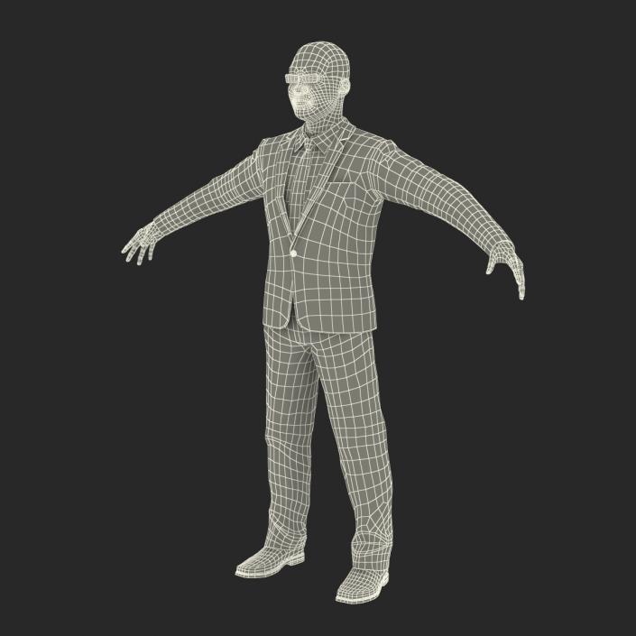 Asian Businessman Rigged 3D model