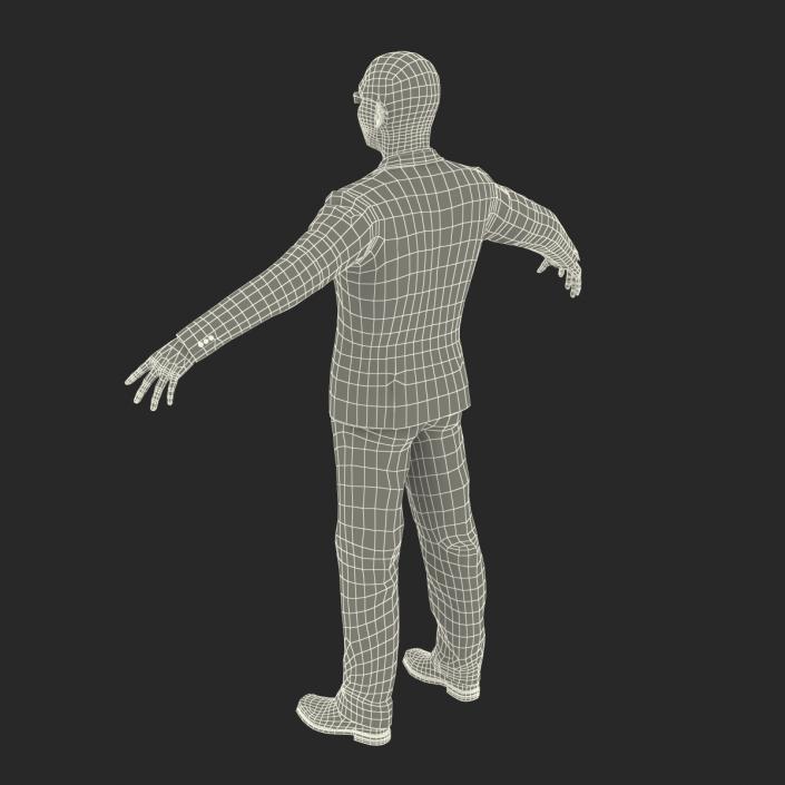 Asian Businessman Rigged 3D model