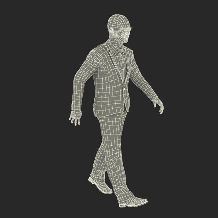 Asian Businessman Rigged 3D model