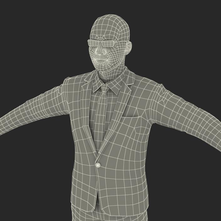 Asian Businessman Rigged 3D model