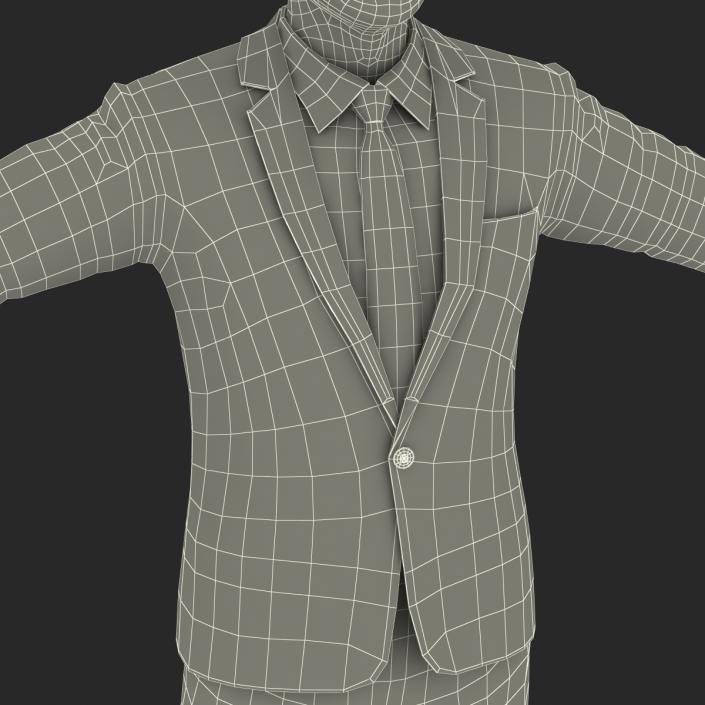 Asian Businessman Rigged 3D model