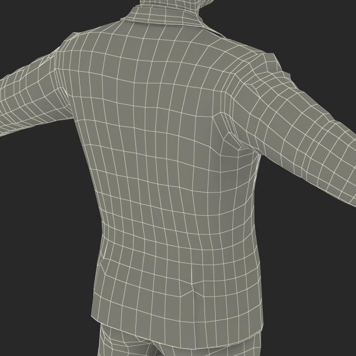 Asian Businessman Rigged 3D model