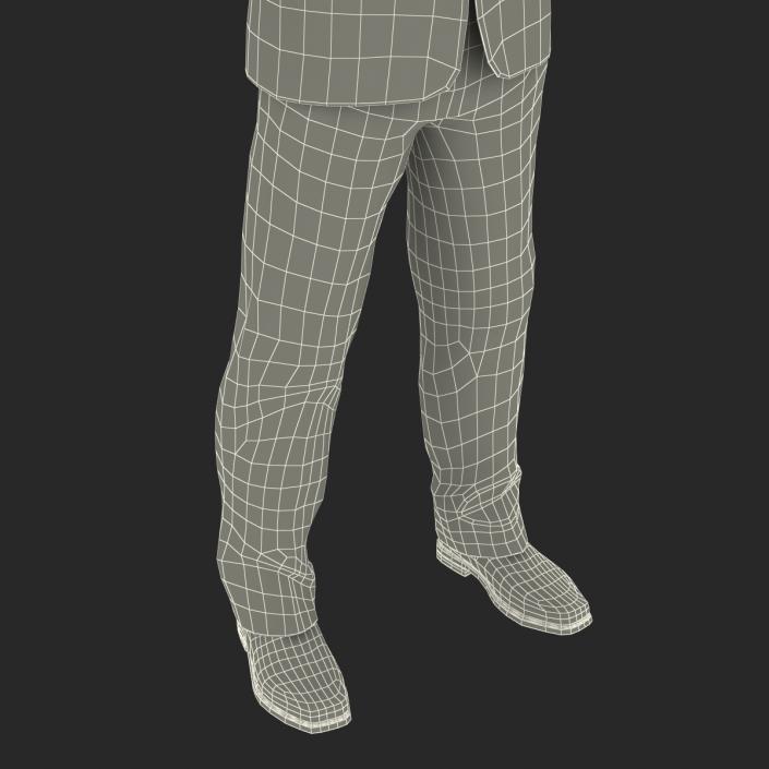 Asian Businessman Rigged 3D model