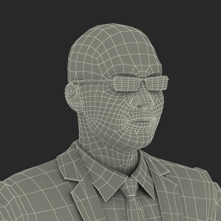 Asian Businessman Rigged 3D model