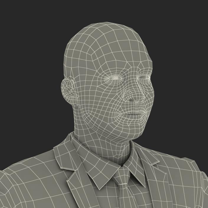 Asian Businessman Rigged 3D model