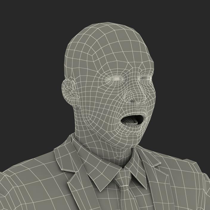 Asian Businessman Rigged 3D model