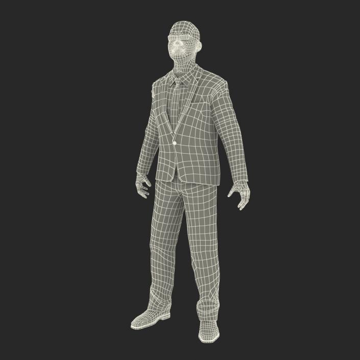 3D Asian Businessman Rigged 2