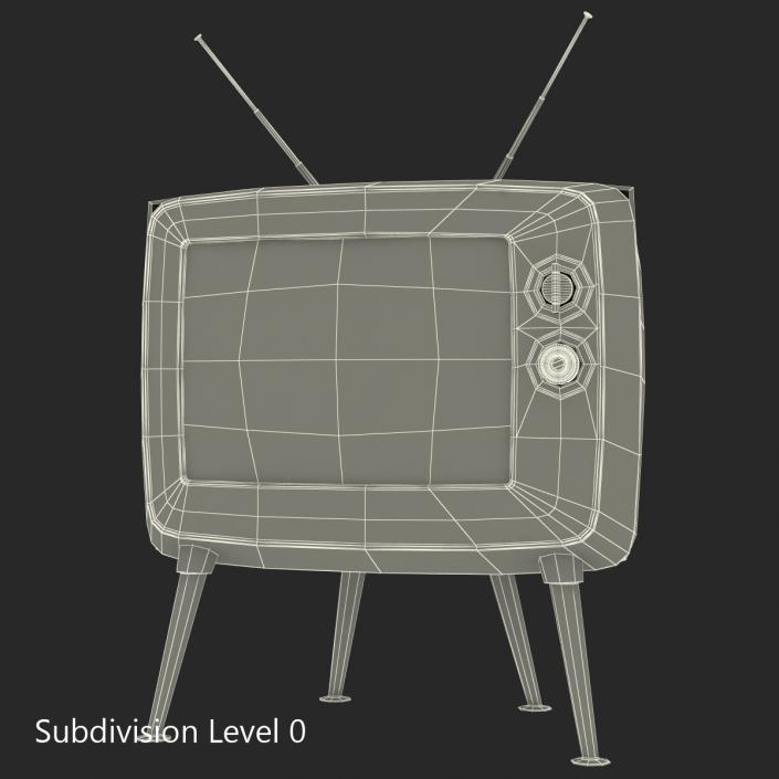 3D model Retro TV 3