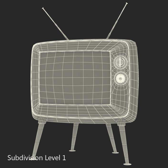 3D model Retro TV 3