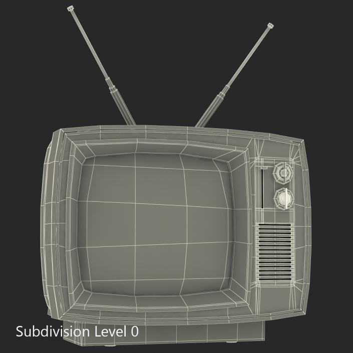 3D model Retro TV