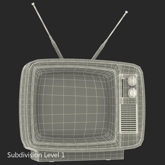 3D model Retro TV