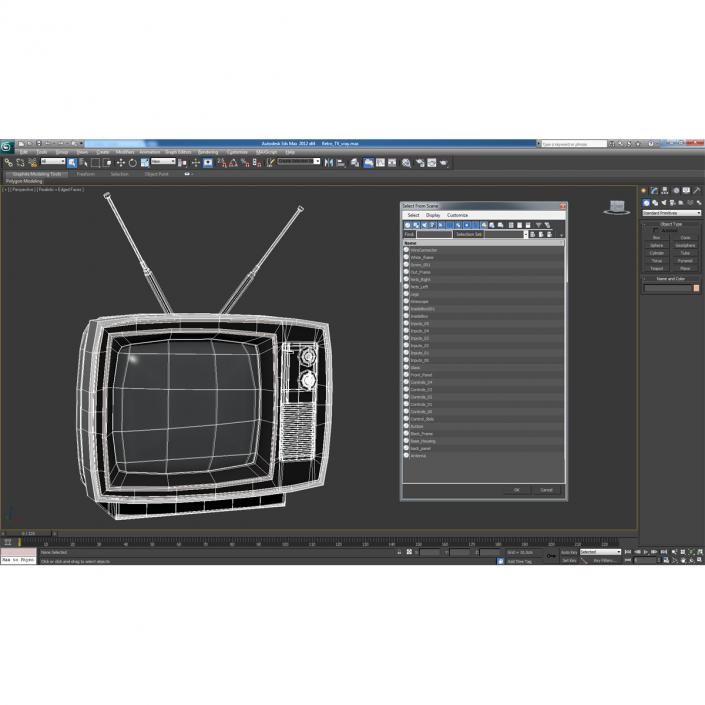 3D model Retro TV