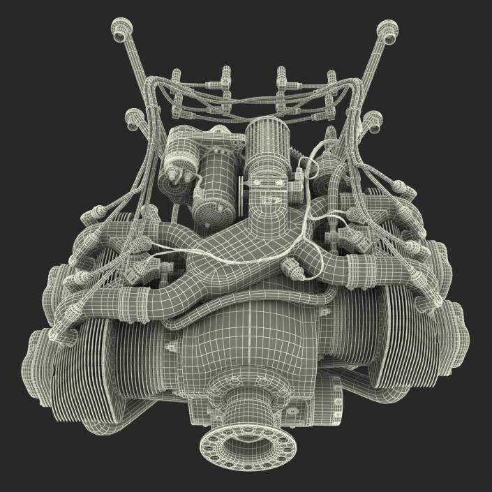 Piston Aircraft Engine ULPower UL260i 3D