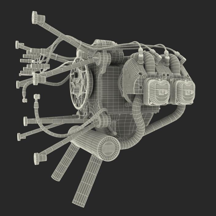 Piston Aircraft Engine ULPower UL260i 3D