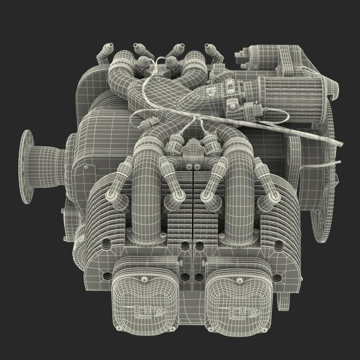 Piston Aircraft Engine ULPower UL260i 2 3D model