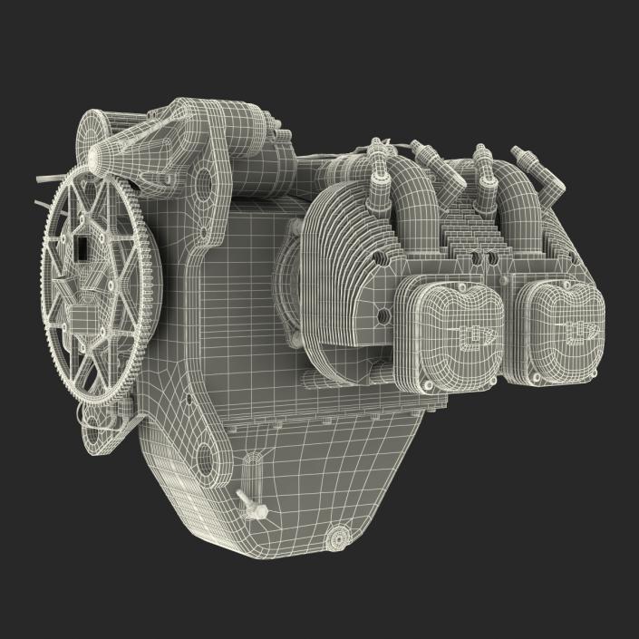 Piston Aircraft Engine ULPower UL260i 2 3D model