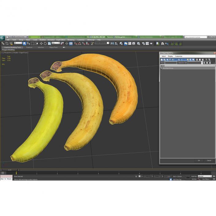 3D Bananas 3D Models Collection model