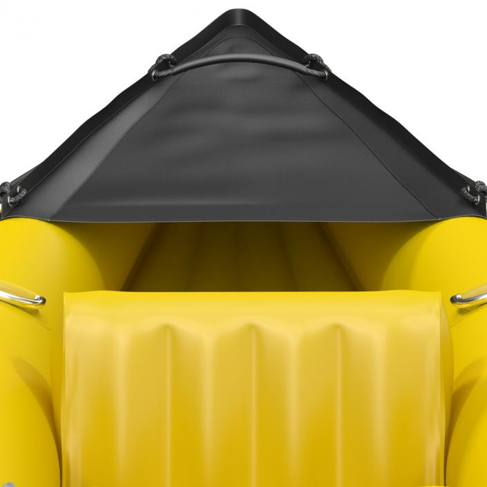 3D model Inflatable Kayak 3 Yellow