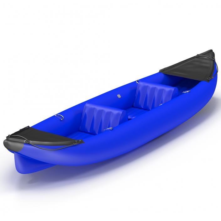 3D Inflatable Kayak 3 Blue model