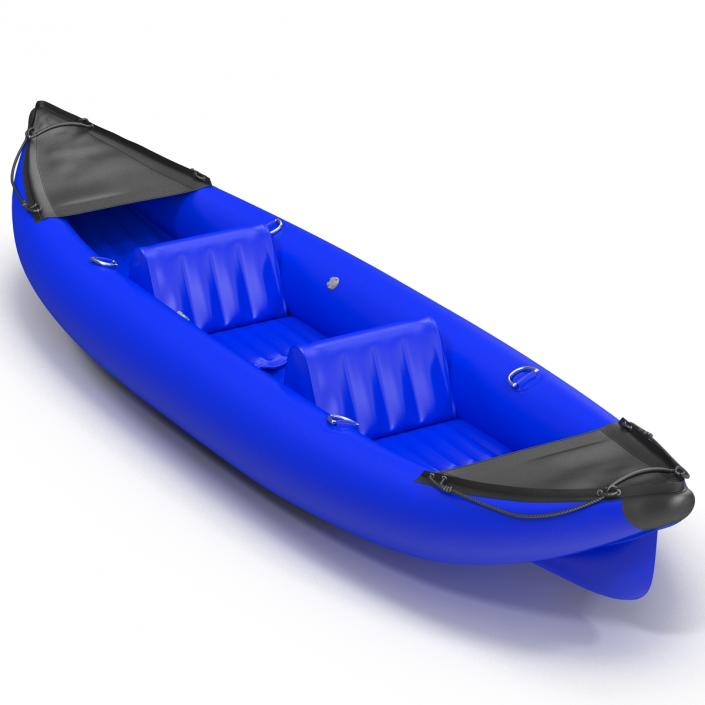 3D Inflatable Kayak 3 Blue model