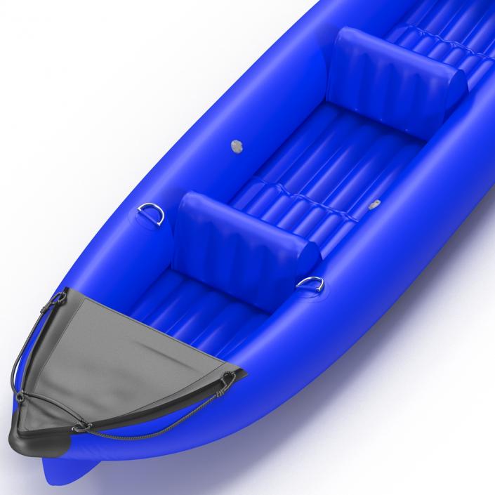 3D Inflatable Kayak 3 Blue model