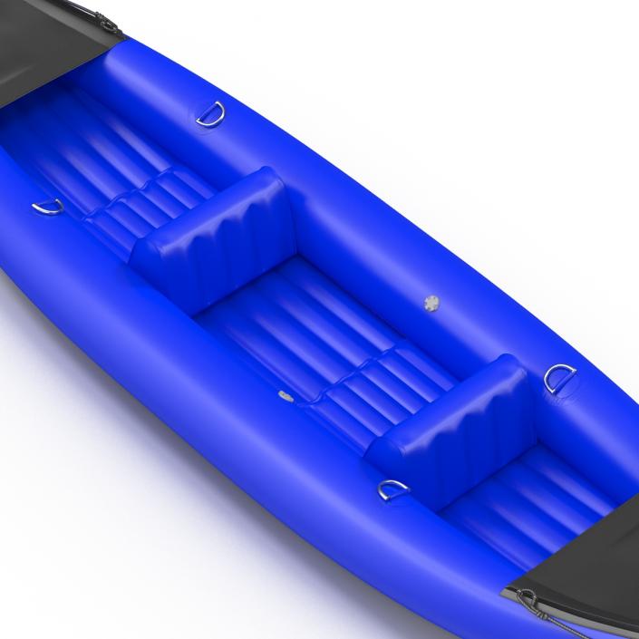 3D Inflatable Kayak 3 Blue model