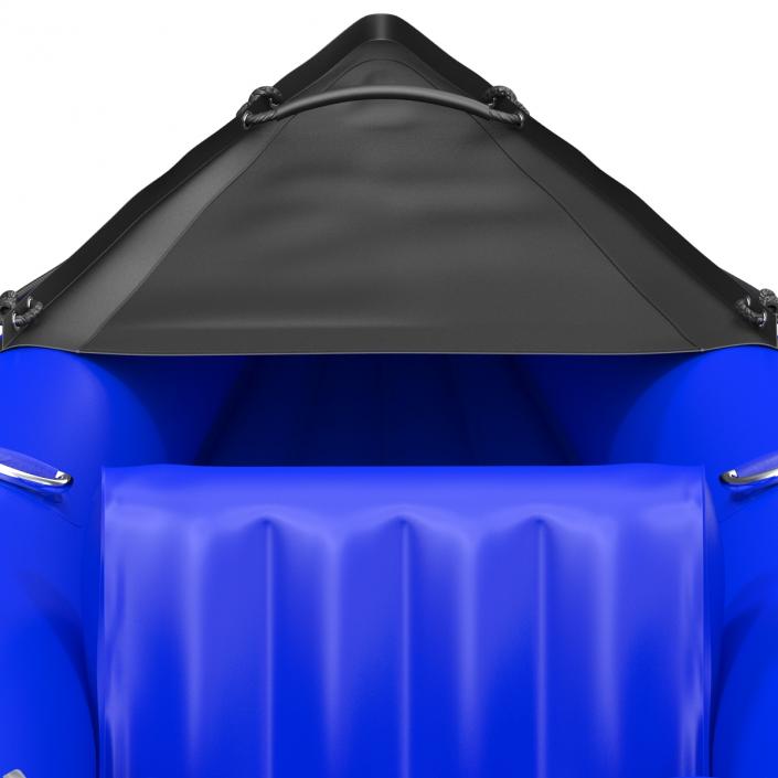 3D Inflatable Kayak 3 Blue model