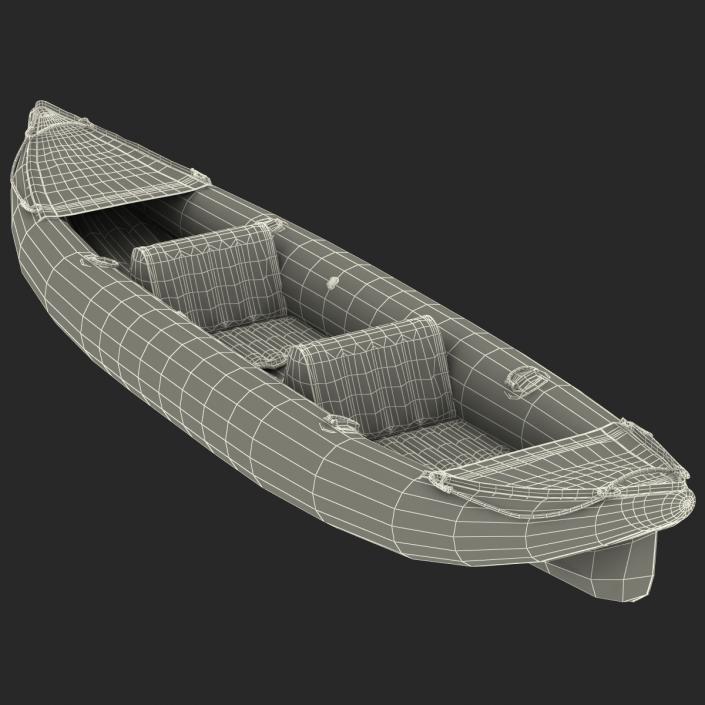 3D Inflatable Kayak 3 Blue model