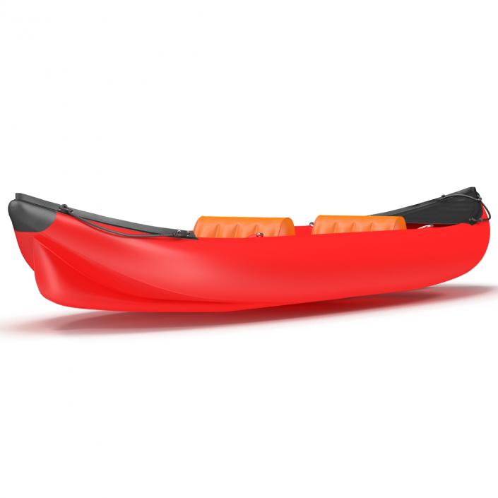 Inflatable Kayak 3 Red 3D