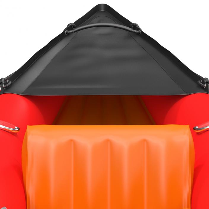 Inflatable Kayak 3 Red 3D