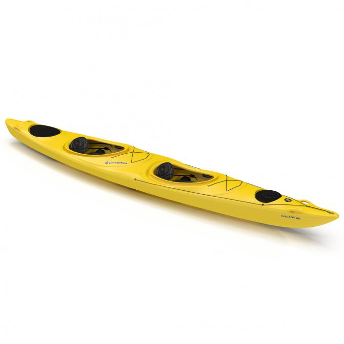 Kayak 2 Yellow 3D model