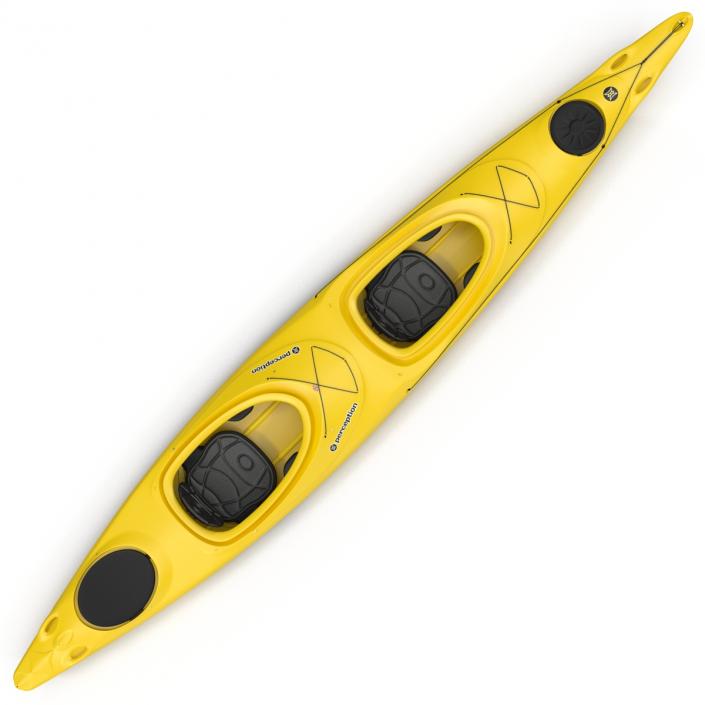 Kayak 2 Yellow 3D model