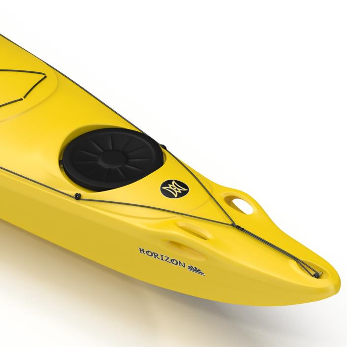 Kayak 2 Yellow 3D model