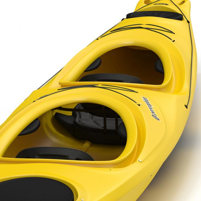 Kayak 2 Yellow 3D model