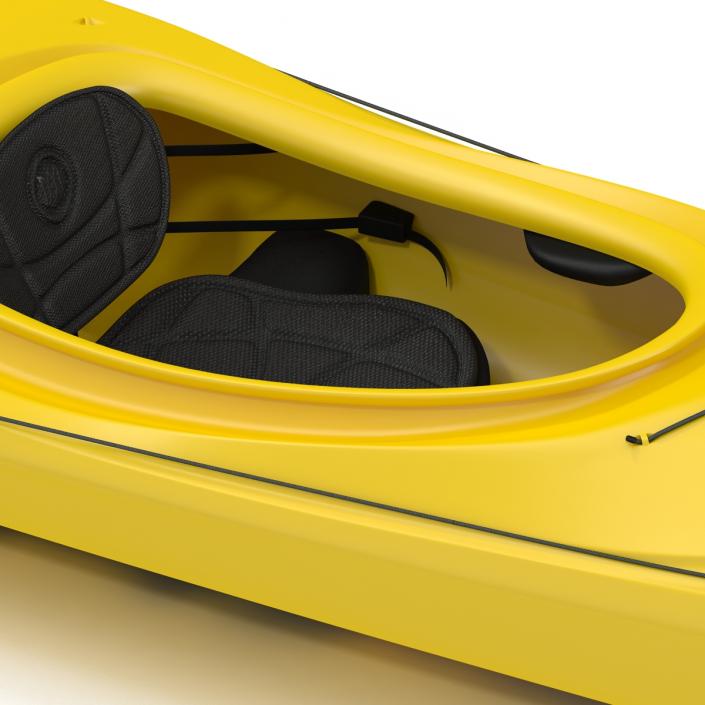 Kayak 2 Yellow 3D model