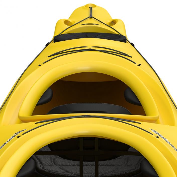 Kayak 2 Yellow 3D model