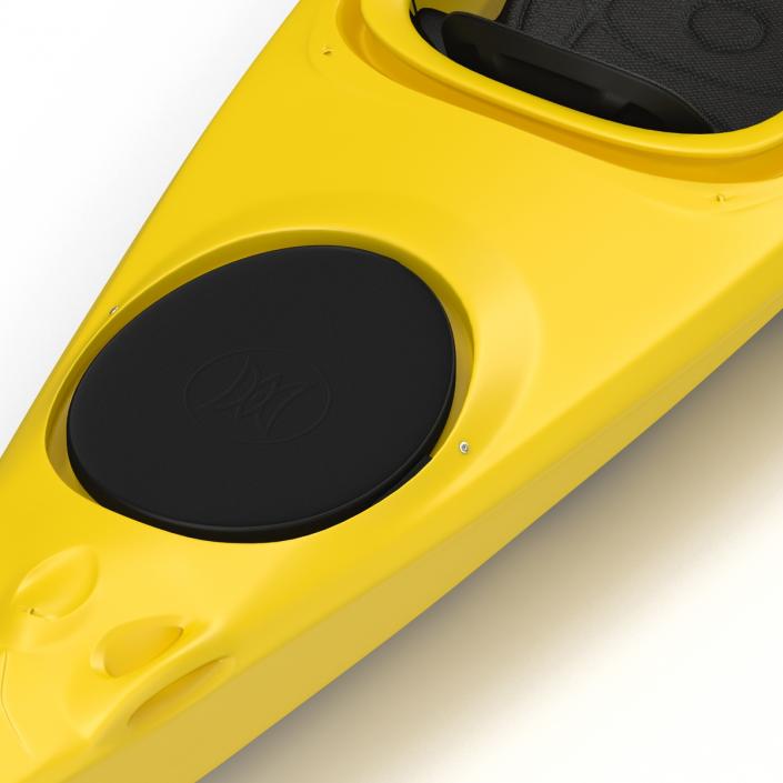 Kayak 2 Yellow 3D model