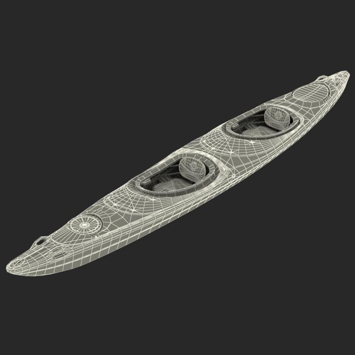 Kayak 2 Yellow 3D model