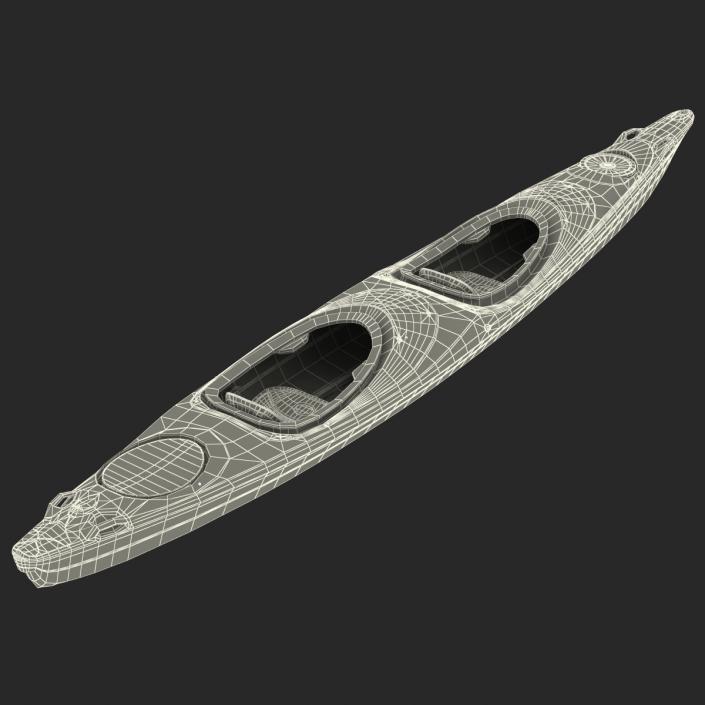 Kayak 2 Yellow 3D model