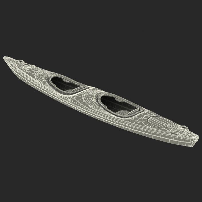 Kayak 2 Yellow 3D model