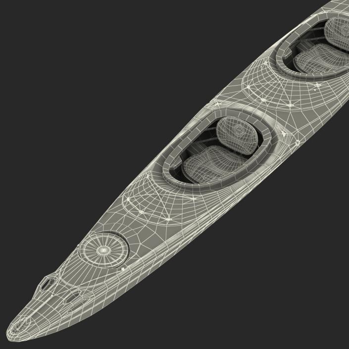 Kayak 2 Yellow 3D model