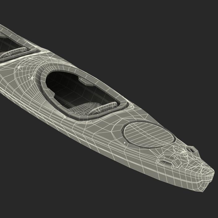 Kayak 2 Yellow 3D model