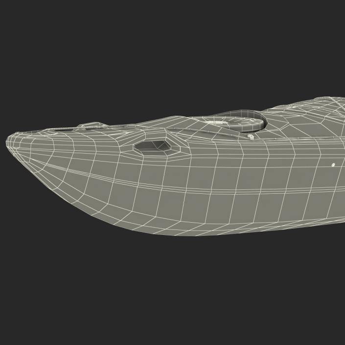 Kayak 2 Yellow 3D model