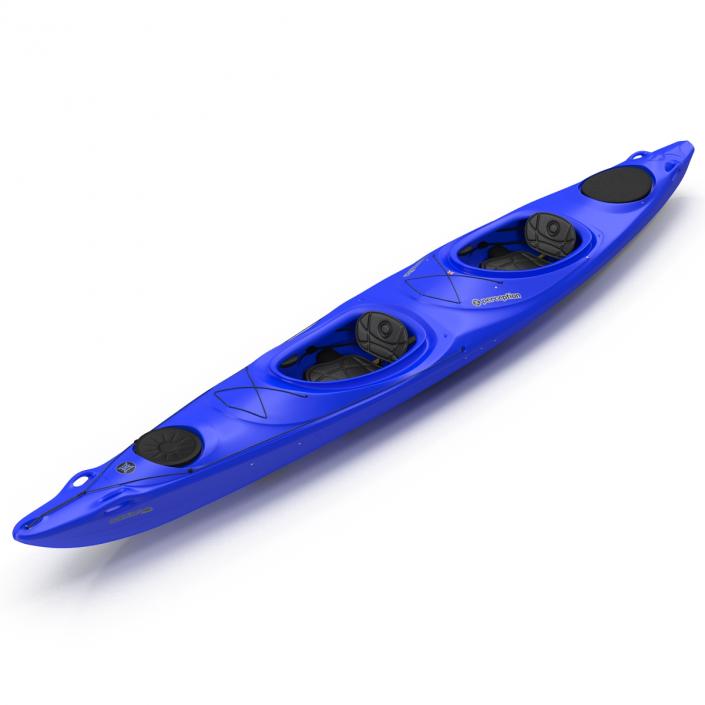 Kayak 2 Blue 3D