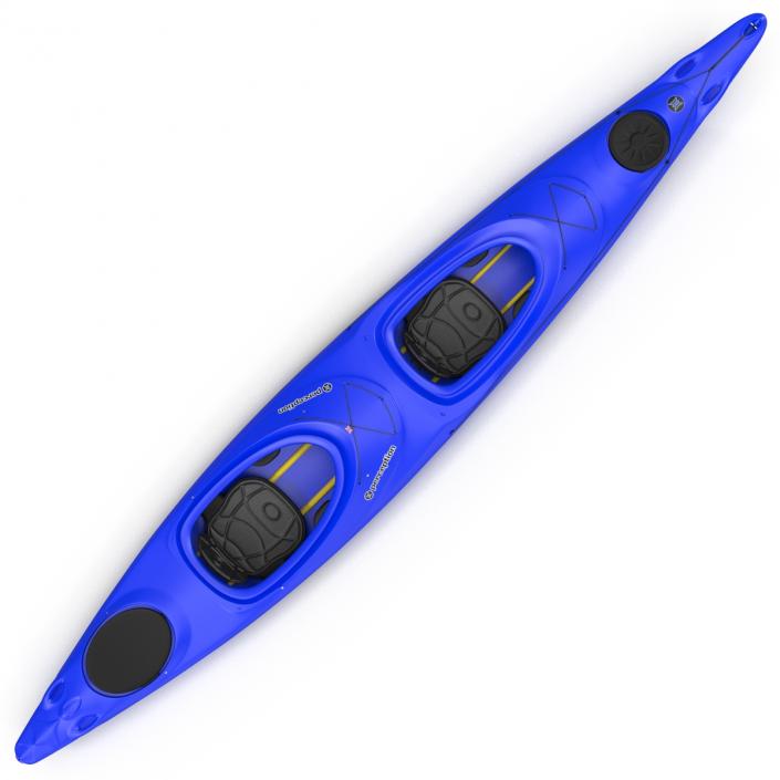 Kayak 2 Blue 3D