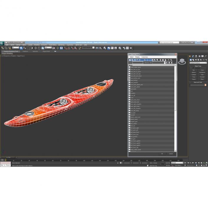 3D Kayak 2 Red